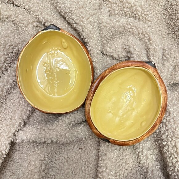 Glazed Ceramic Walnut Jar with Lid - Picture 11 of 14